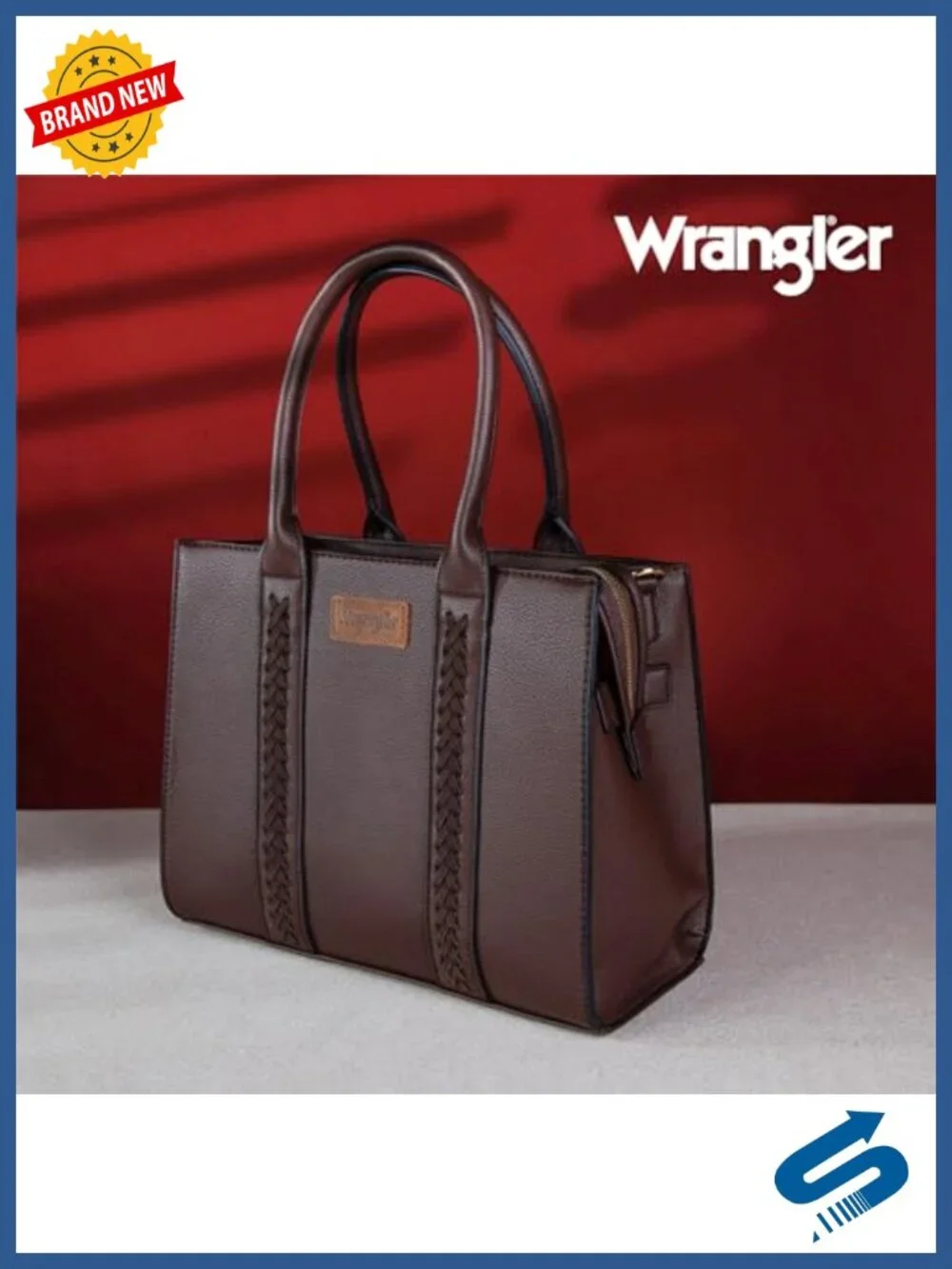 Woven Faux Leather 3-Piece Tote Crossbody & Wallet Set